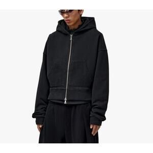 Unvain studios LIDO Entity V2 Washed Black Zip Hoodie
